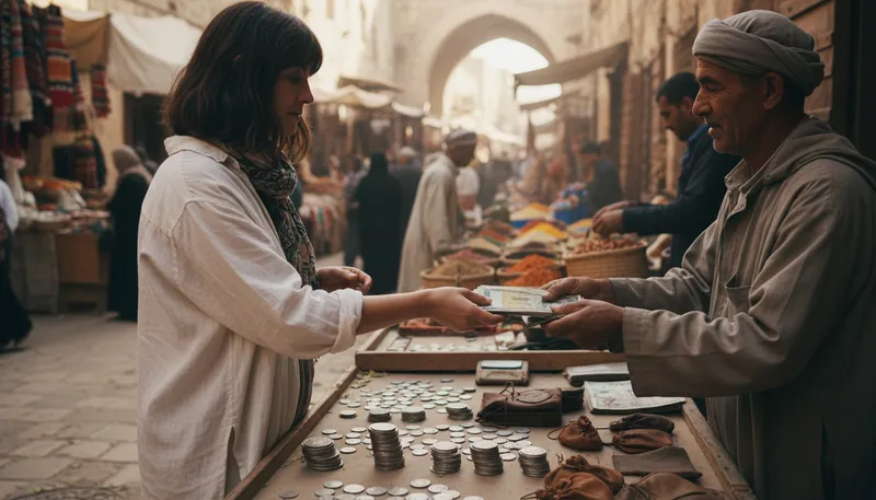 Illustration of dinar: A currency used in several Arab countries.