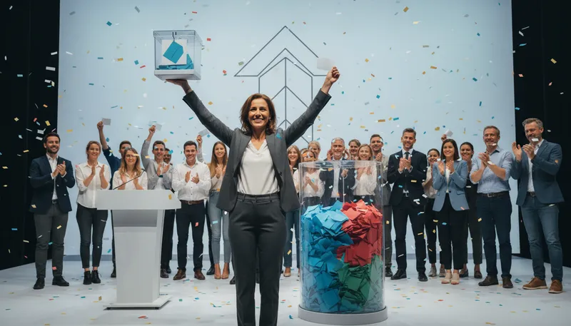 Illustration of plurality: the largest number of votes received