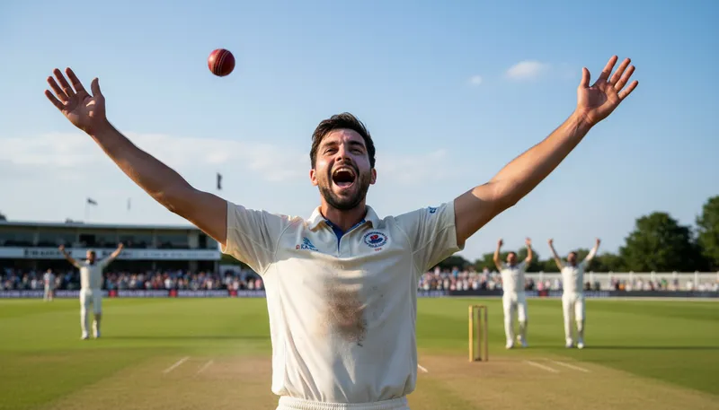 Illustration of cricketer: A person who plays the sport of cricket.
