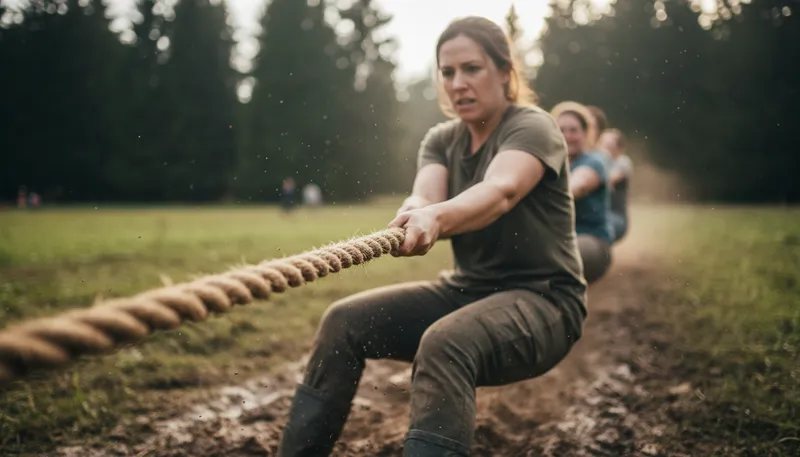 Illustration of firmly: With strength and determination; not gently.