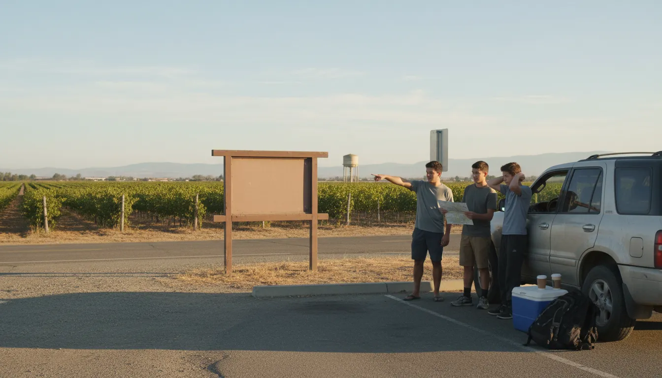 Madera 的插图：A city in central California.