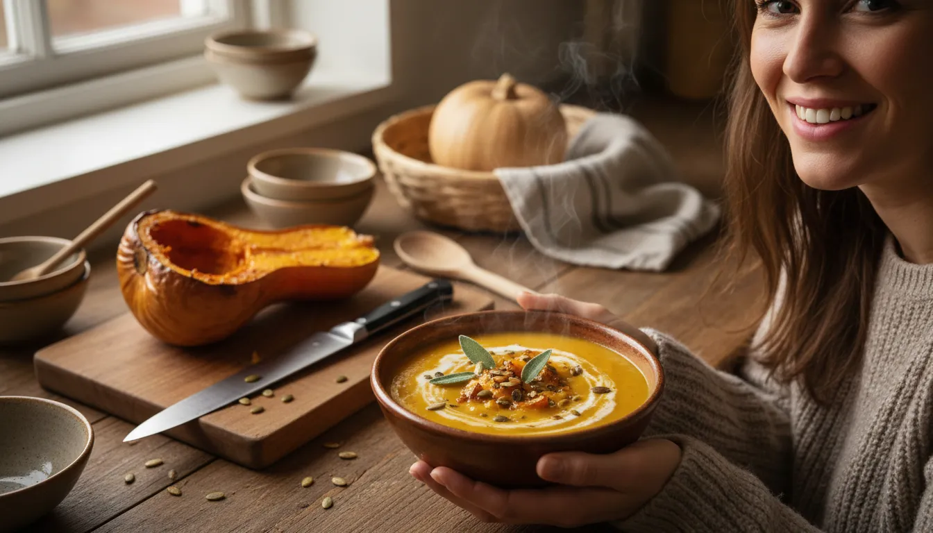 Illustration de butternut : A sweet, bell-shaped winter squash.