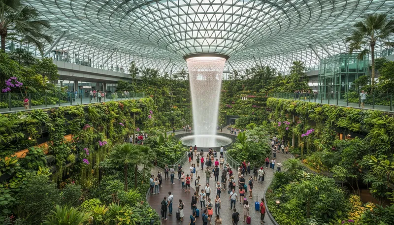 Illustration of changi: Location of a major airport in Singapore.