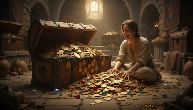 Illustration of coffers: Funds or financial resources; treasury.