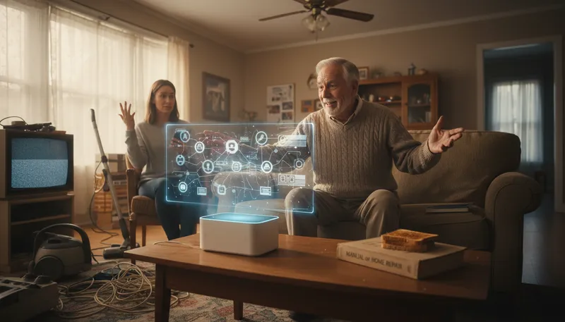 Illustration of boomer: an optimist about technology's future