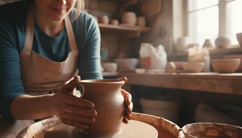 potter's clayのイラスト：material used for making pottery