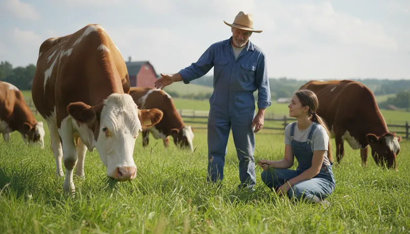 Illustration of all cows eat grass: a simple, undeniable fact