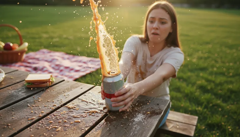Illustration of fizzy: Containing bubbles of gas; effervescent.