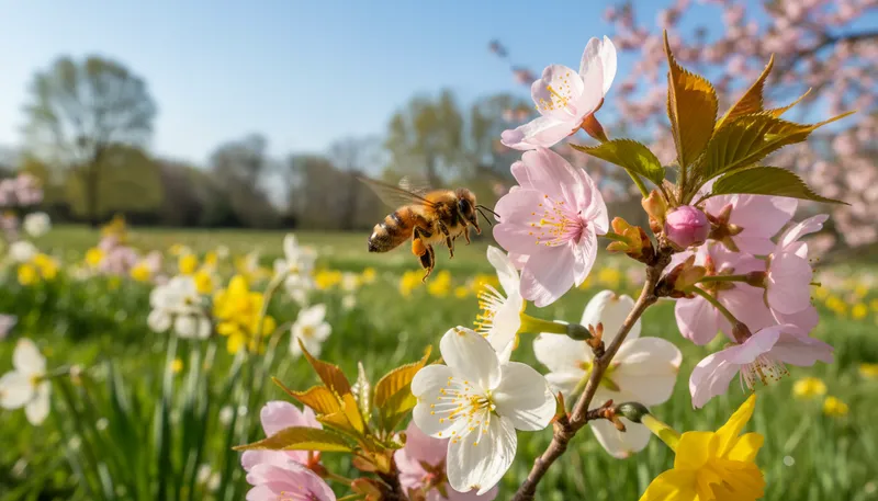 Illustration of apis: A genus of bees, including honeybees.