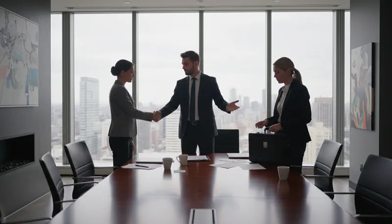 Illustration of no deal: An agreement that will not happen.