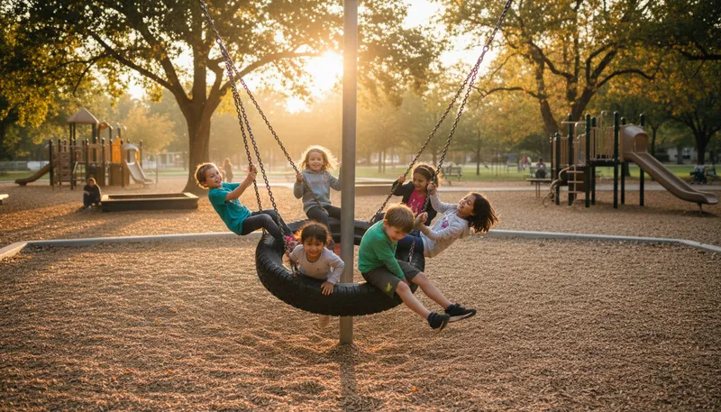 Illustration of swing round the circle: to move in a circular motion