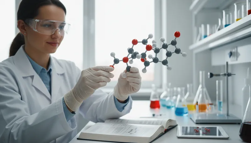 Illustration of methyl: A chemical group made of one carbon and three hydrogens.