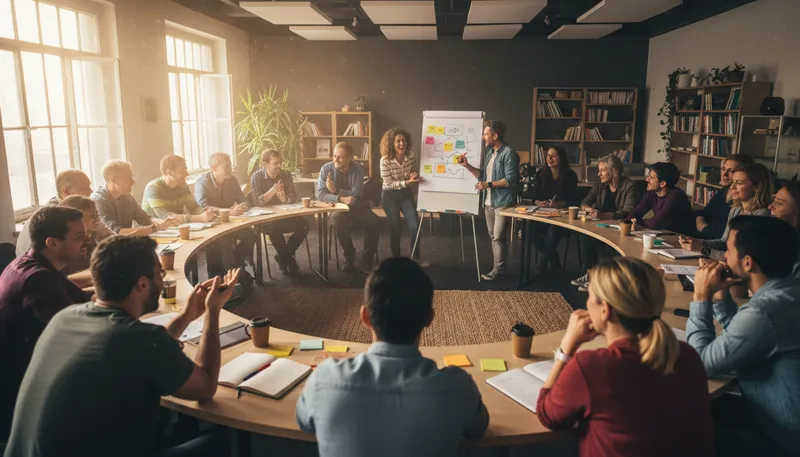 Illustration of participatory: involving people in decision-making processes
