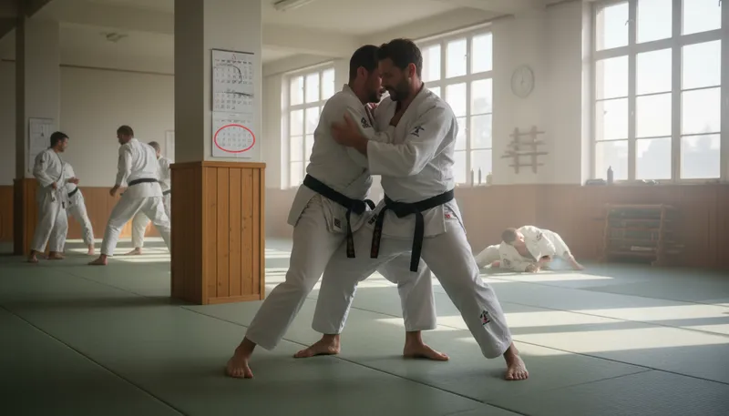 Illustration of jitsu: a martial art focusing on grappling and techniques