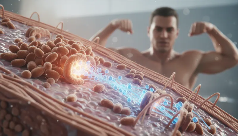 Illustration of atp: A molecule that stores energy in cells.