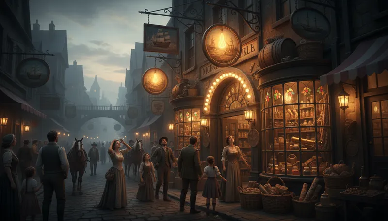 Illustration of mercantile: Related to trade or commerce, especially businesses.