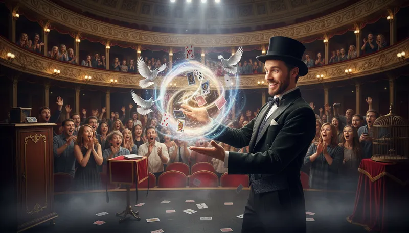 Illustration of wizardry: The art of magic or sorcery.