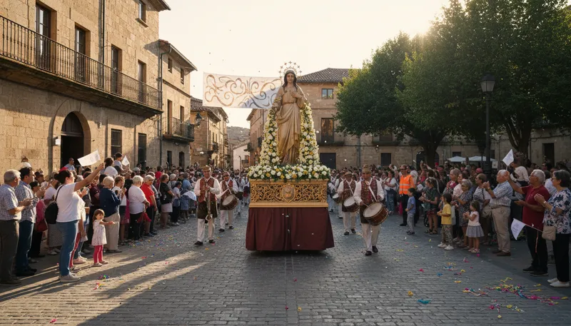 Illustration of santo: a saint in Spanish or Portuguese culture