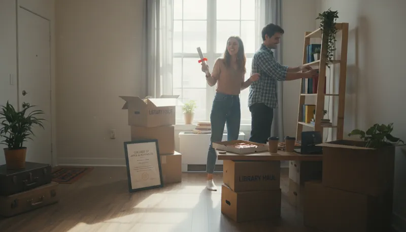 Illustration of cohabitation: Living together without being married.