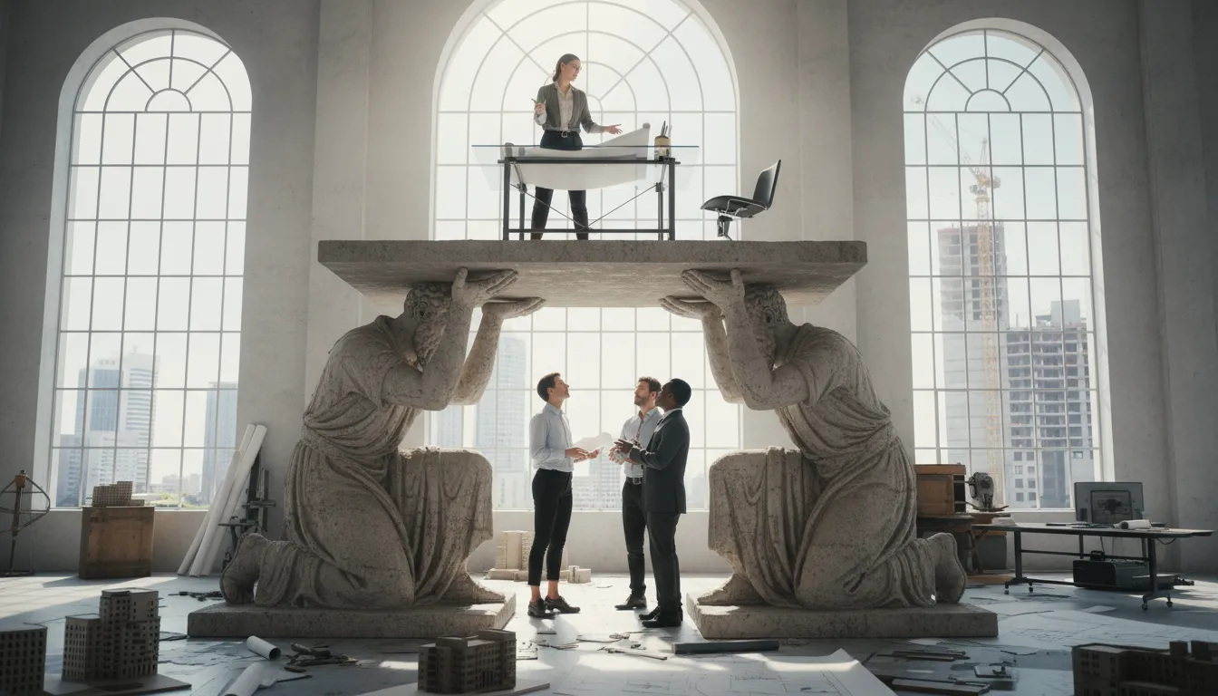 stand on the shoulders of giants का चित्र: Build on the work of great thinkers.