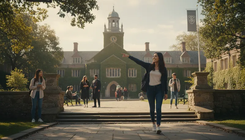 Illustration of university: An institution for higher education and degrees.