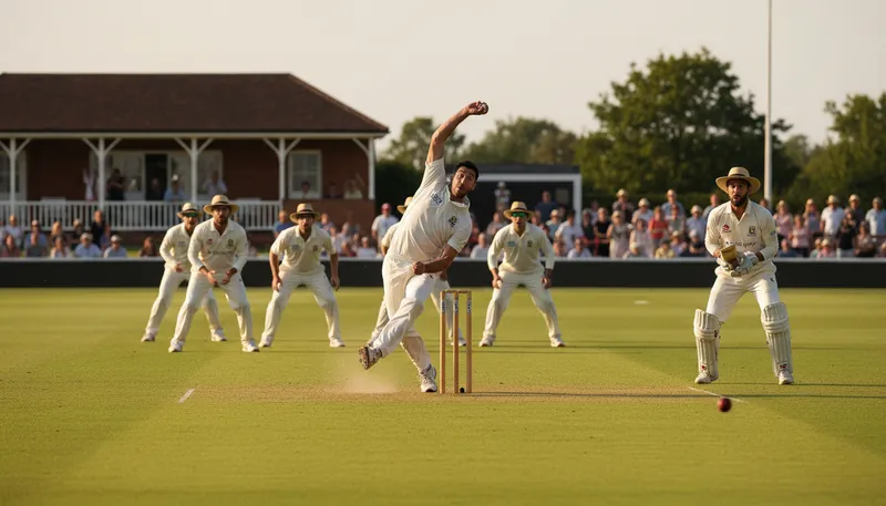 Illustration of googly: A type of cricket delivery that spins unpredictably.