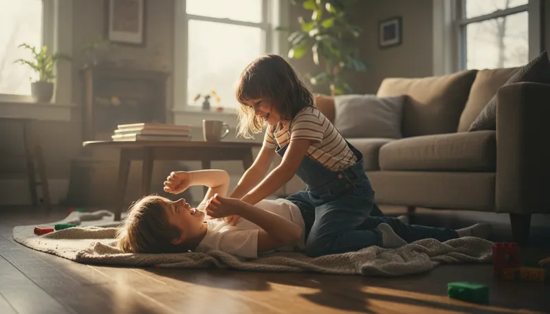 Illustration of tickle: to touch lightly to cause laughter