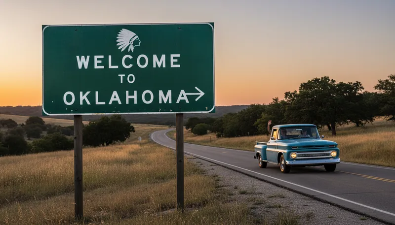 Illustration of okla: A term used to refer to Oklahoma.