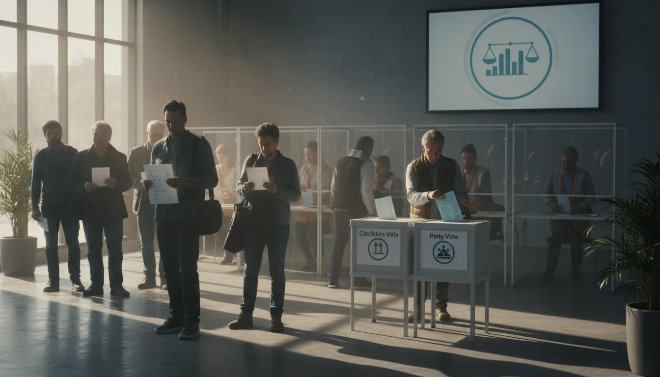 Hình minh họa cho MMP: A type of voting system, mixed-member proportional.