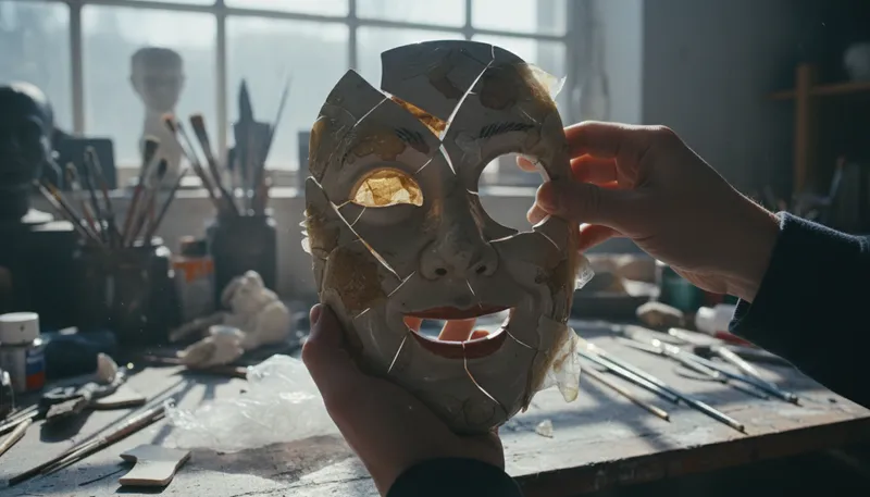 Illustration of fabrication: The act of making something, often false.