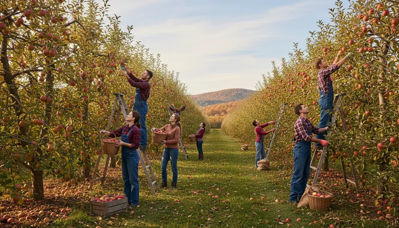 Illustration of harvest: To gather crops when they are ripe.