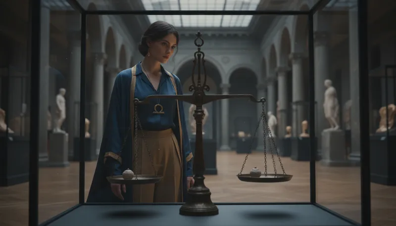 Illustration of libra: an astrological sign for those born in fall.