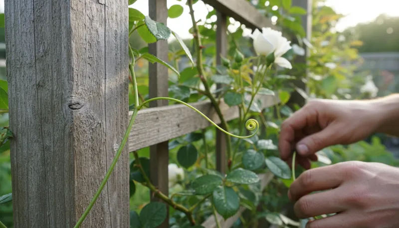 Illustration of tendril: A slender, spiraling plant part that supports growth.