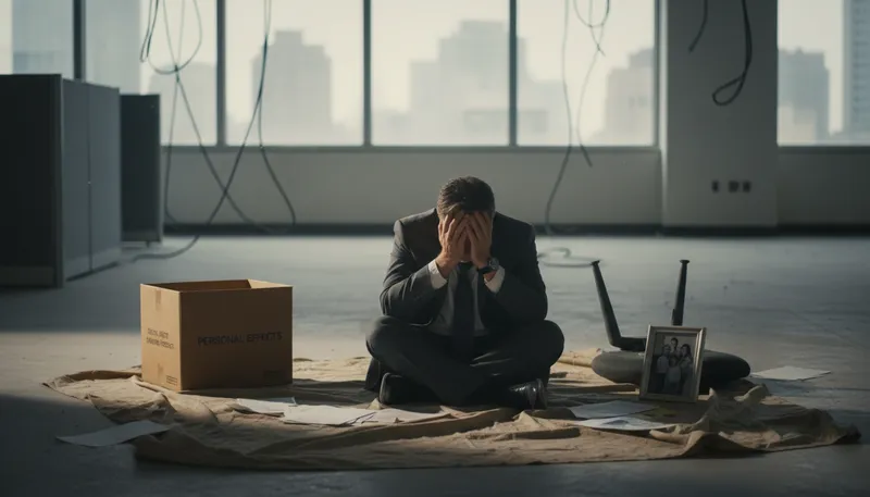 Illustration of on the canvas: in a vulnerable position in life