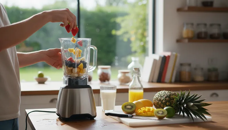 Illustration of concoct: To create something by mixing various ingredients.