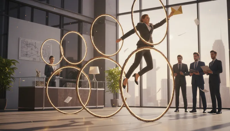 Illustration of jump through hoops: To go through a lot of trouble.