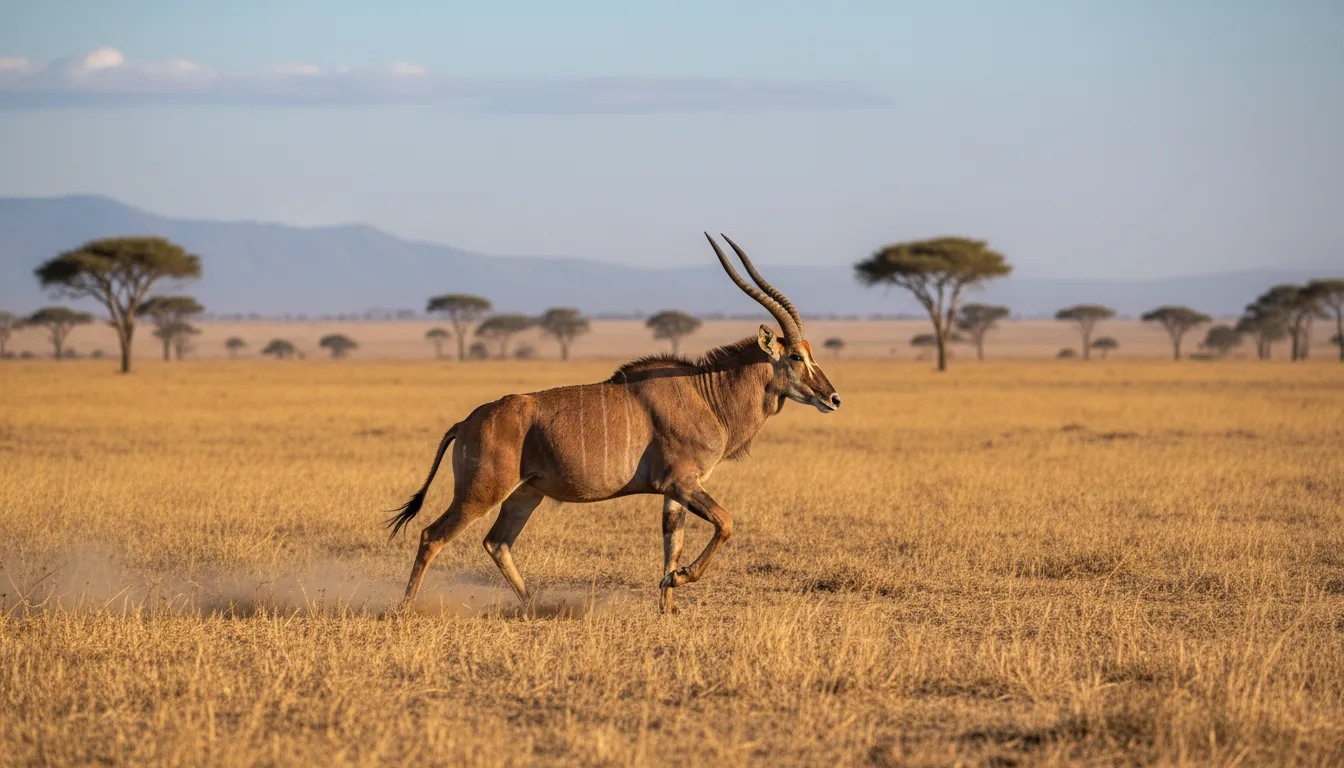 toraのイラスト：a type of large antelope native to Africa
