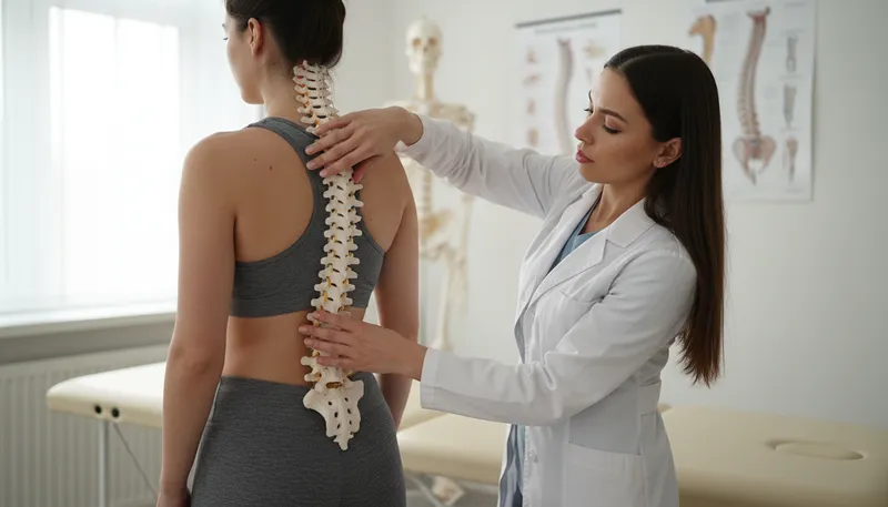 Illustration of vertebral: Related to the vertebrae in the spine.