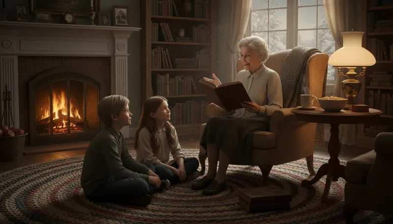 Illustration of grandparent: an elderly ancestor of a family