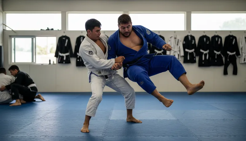 Illustration of bjj: A martial art focusing on ground fighting.
