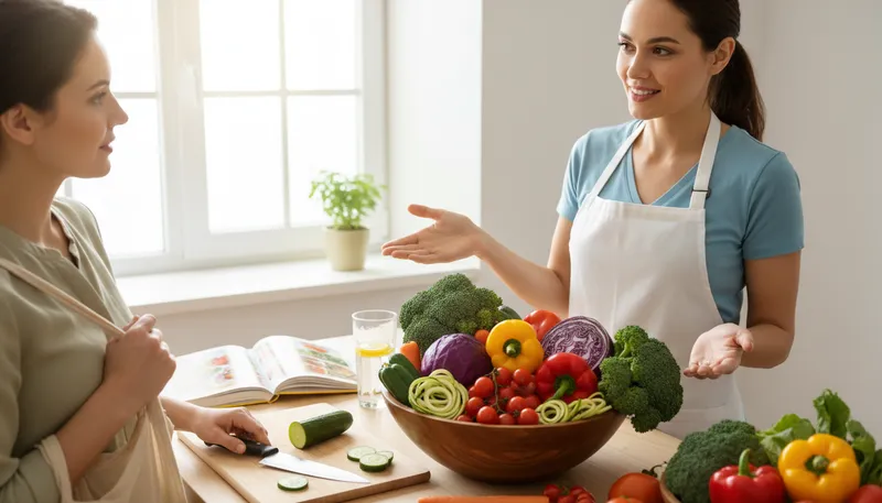 Illustration of dietitian: A professional who advises on nutrition.