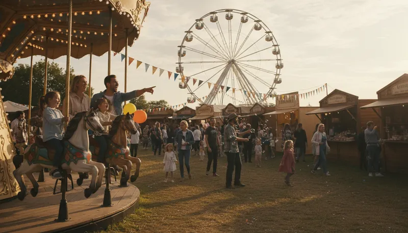Illustration of faire: an event with games and entertainment