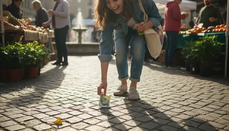 Illustration of easy money: Quick cash with little effort required.