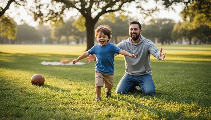 Illustration of papa: an affectionate term for father.
