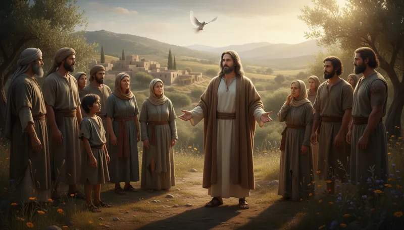 Illustration of nazarene: A follower of Jesus from Nazareth.