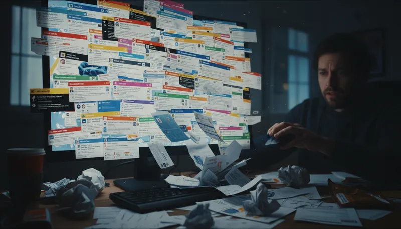 Illustration of spammer: A person who sends unsolicited messages online.
