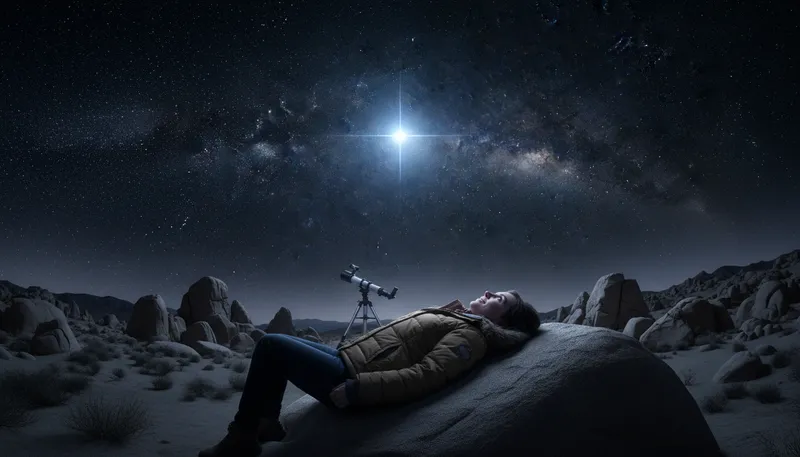 Illustration of vega: A bright star in the Lyra constellation.