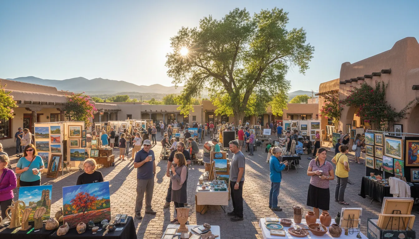 Ilustração de Taos: A town in New Mexico known for art.