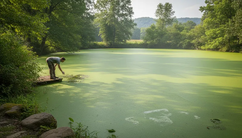 Illustration of alga: Simple, plant-like organisms found in water.