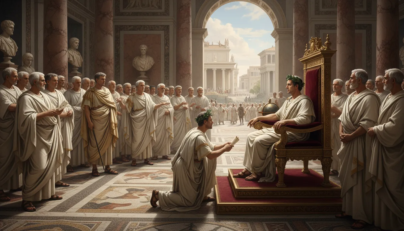 Caesar 일러스트: A title for Roman emperors.